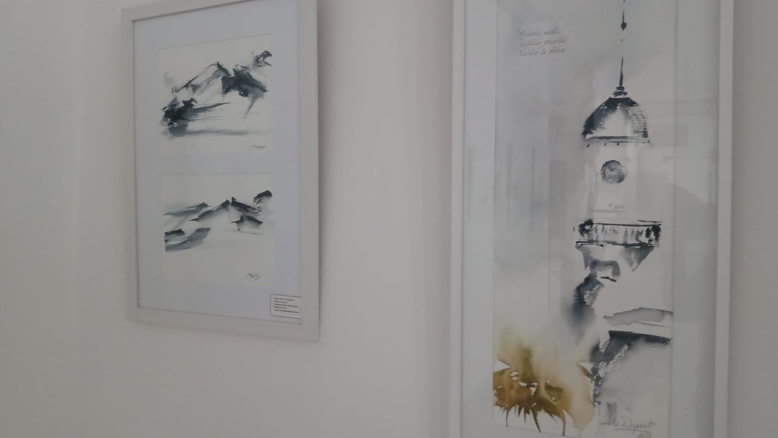 Quedó inaugurada una muestra de acuarelas en el Concejo Deliberante de Vicente López
